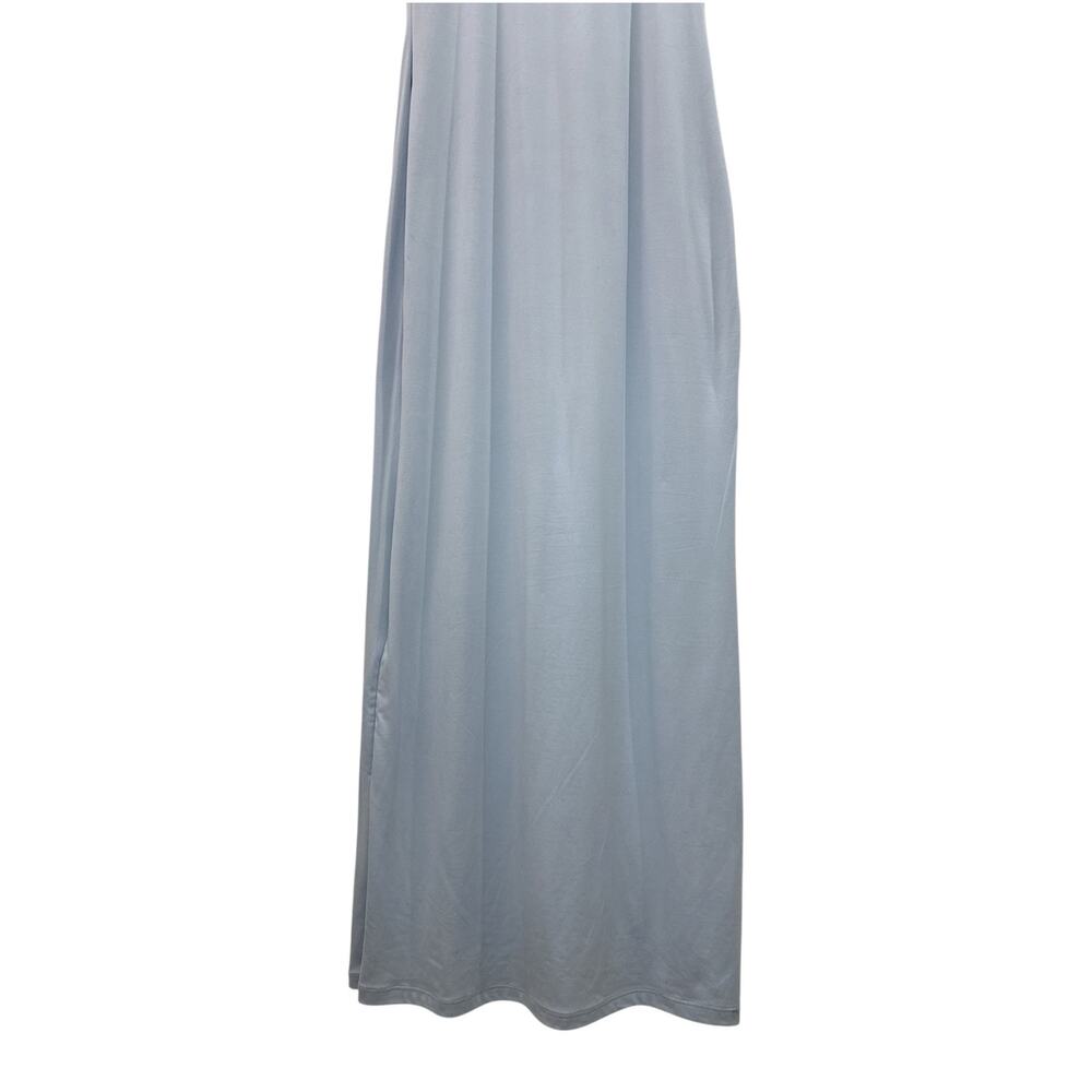 NWT Bumpsuit The Elle Maternity Midi Dress Powder Blue Size L Bodycon Stretch - Picture 7 of 9
